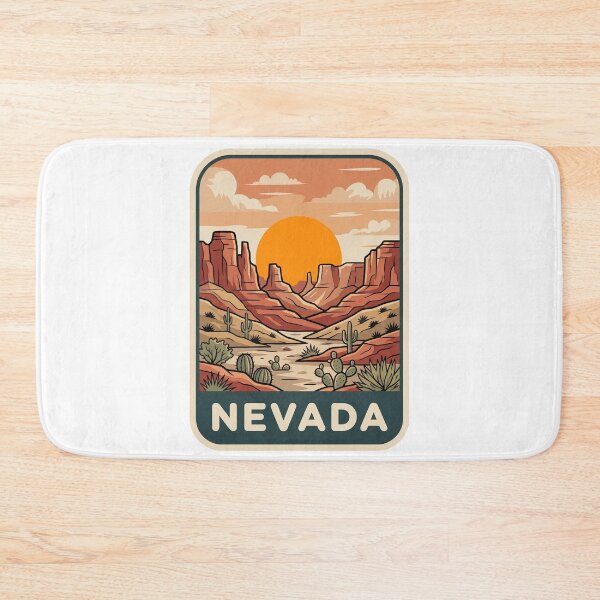 Item preview, Retro Nevada Desert Canyon Sunset Landscape Graphic designed and sold by Paper Drip.