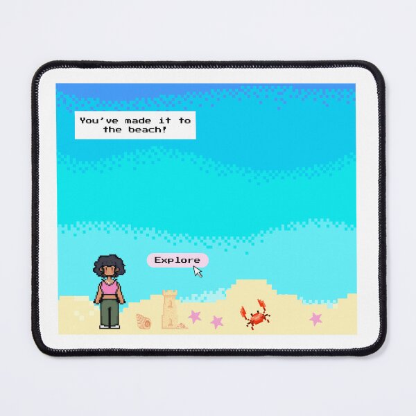 Item preview, Pixelated Retro Beach Cozy Game designed and sold by Pixels In Pink.