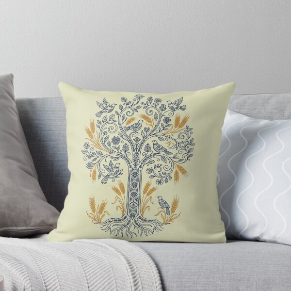 Item preview, Ukrainian Tree of Life Folk Art Wheat Birds Heritage Symbol designed and sold by KreonaTime.