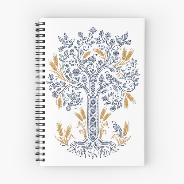 Item preview, Ukrainian Tree of Life Folk Art Wheat Birds Heritage Symbol designed and sold by KreonaTime.