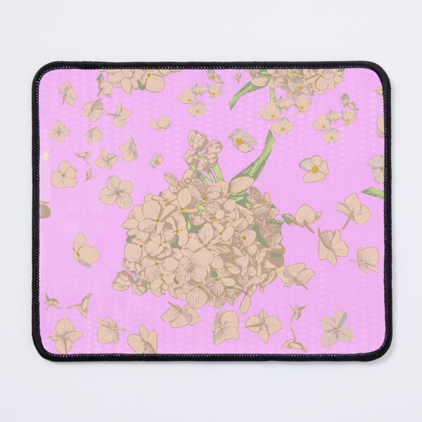 Item preview, Pattern - Hand-drawn Peach on Pink Hydrangea designed and sold by Eejee-SK.