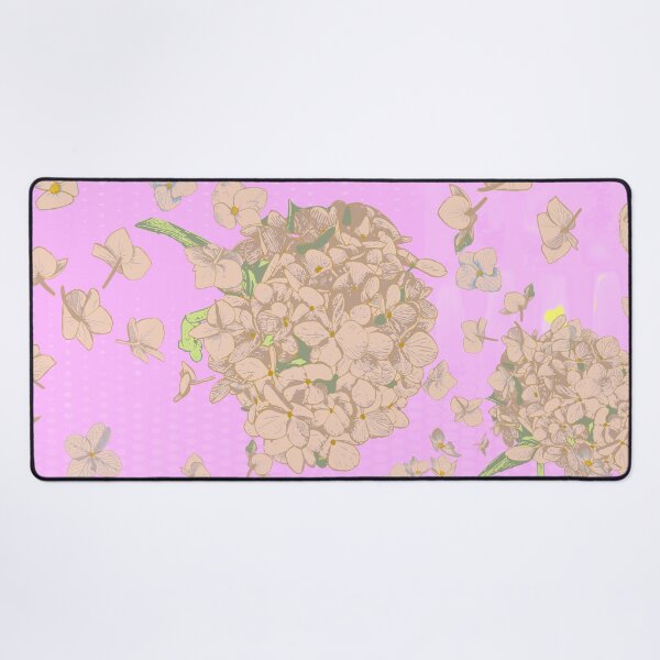 Item preview, Pattern - Hand-drawn Peach on Pink Hydrangea designed and sold by Eejee-SK.
