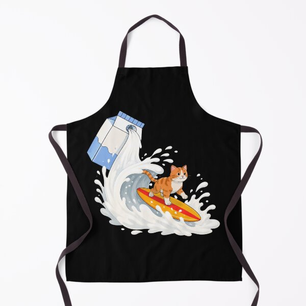 Item preview, Cat surf on milk designed and sold by Konvero.