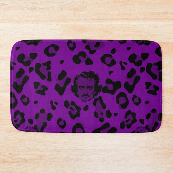 Item preview, purple halloween Edgar Allan Poe leopard print designed and sold by Gossip Rag.