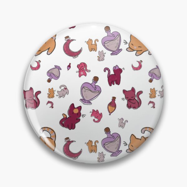 Artikelvorschau, Pattern Luminoso con Gattini Stregati e Pozioni – Kawaii-Grafik auf weißem Hintergrund⁠ entworfen und verkauft von Gioxoxx18.