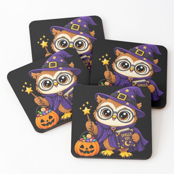 Item preview, Kawaii Halloween School Owl Witch designed and sold by CreationbyVona.