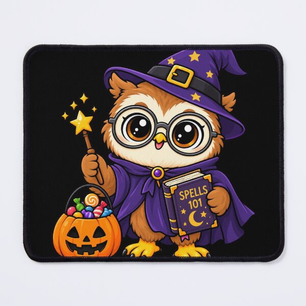 Item preview, Kawaii Halloween School Owl Witch designed and sold by CreationbyVona.