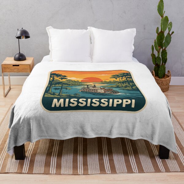 Item preview, Vintage Mississippi River Steamboat Retro Travel Graphic designed and sold by Paper Drip.