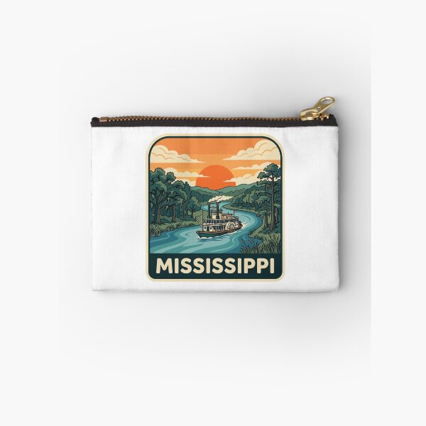 Item preview, Vintage Mississippi River Steamboat Retro Travel Graphic designed and sold by Paper Drip.