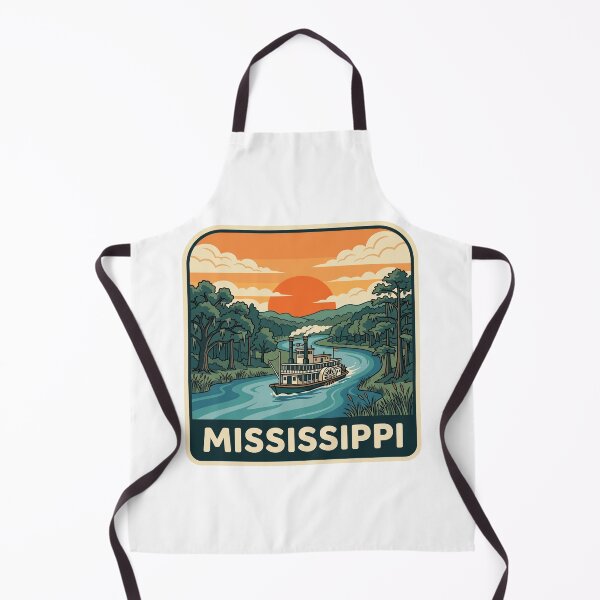 Item preview, Vintage Mississippi River Steamboat Retro Travel Graphic designed and sold by Paper Drip.