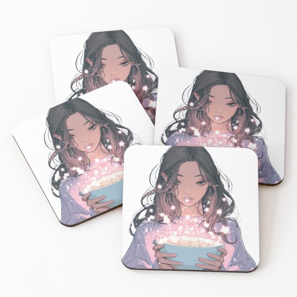 Item preview, Cozy Magical Anime Girl Stardust Bowl  designed and sold by LC&LCPlatform.