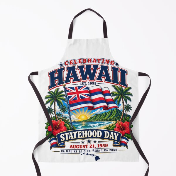 Item preview, Vintage Hawaii Statehood Day 1959 | Aloha Hawaiian Flag Tropical Retro Design designed and sold by Cellara91.