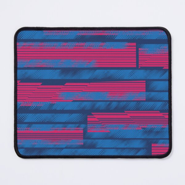 Item preview, Cyberpunk Glitch Halftone Grid Navy Blue and Pink Pattern designed and sold by ImStickerHappy.