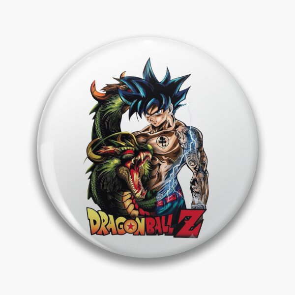 Item preview, Goku Tattooed Super Saiyan with Shenron Dragon Ball Z Graphic designed and sold by FreakToons.