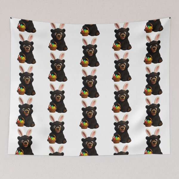 Item preview, Easter Black Bear designed and sold by Sillytoe.