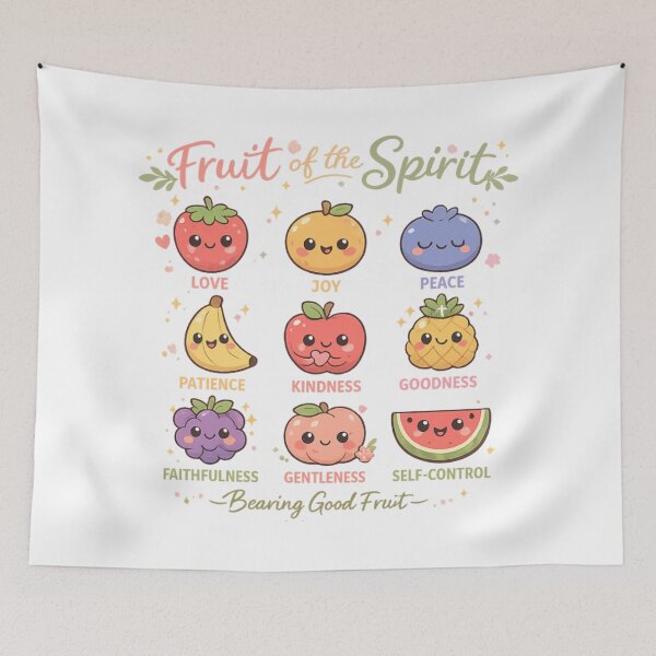 Item preview, Fruit of the Spirit Cute Christian Design – Galatians 5:22-23 Bible Verse Design | Bearing Good Fruit Faith Gift designed and sold by SoulThread Studio.