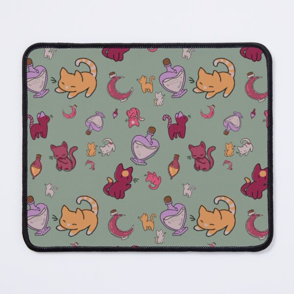Item preview, Pattern Gattini e Pozioni – Edizione Bosco Magico Verde Salvia⁠ designed and sold by Gioxoxx18.