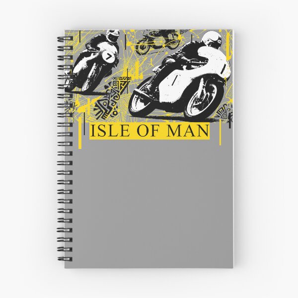 Item preview, Isle of Man TT Abstract Yellow Splatter Motorcycle Racing designed and sold by KiwiRider.