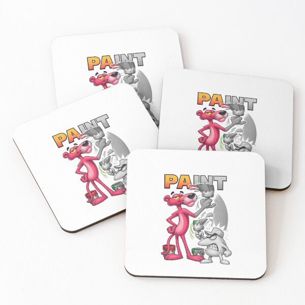Item preview, Pink Panther Painting Clash Funny Cartoon Artwork designed and sold by jhgjykuo.