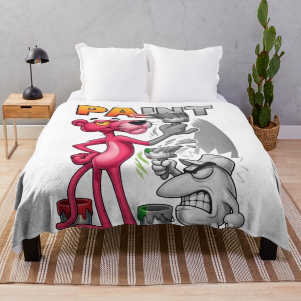 Item preview, Pink Panther Painting Clash Funny Cartoon Artwork designed and sold by jhgjykuo.