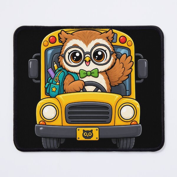 Item preview, Cute Kawaii Owl School Bus Back to School designed and sold by CreationbyVona.