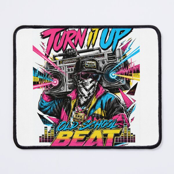 Item preview, Turn It Up Old School Beat 80s 90s Boombox designed and sold by Freestyle Prints.
