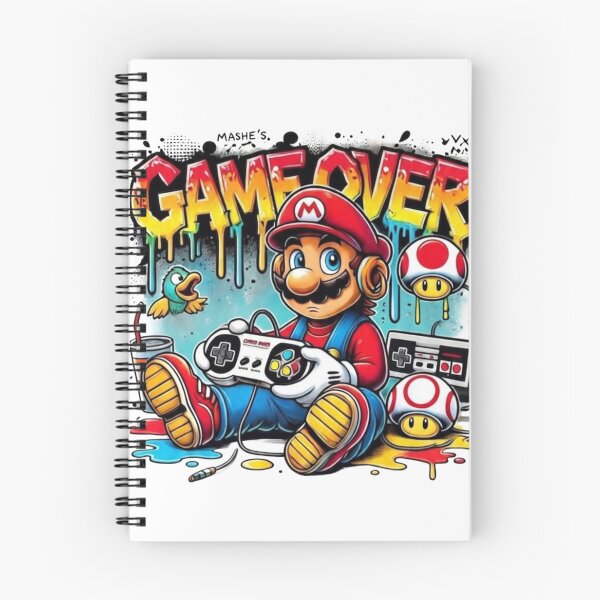 Item preview, Mario Game Over Street Graffiti Art Gamer Illustration designed and sold by FreakToons.
