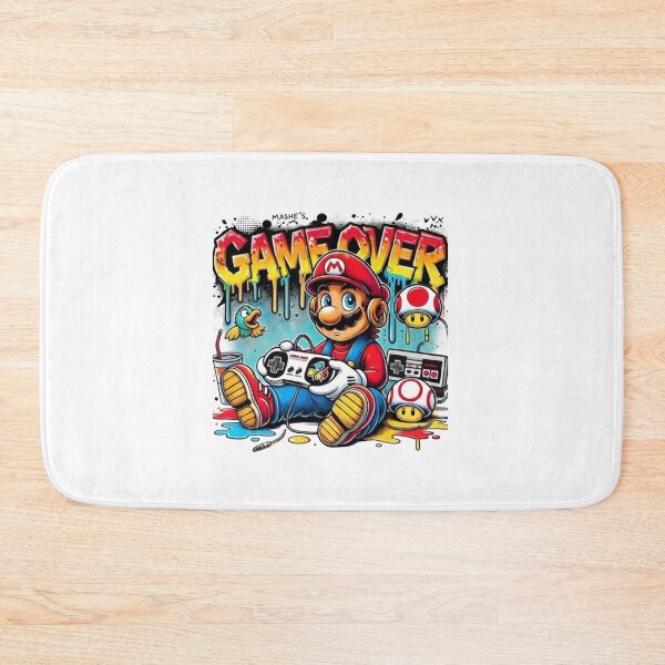 Item preview, Mario Game Over Street Graffiti Art Gamer Illustration designed and sold by FreakToons.