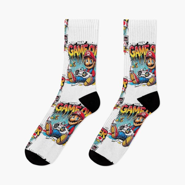 Item preview, Mario Game Over Street Graffiti Art Gamer Illustration designed and sold by FreakToons.