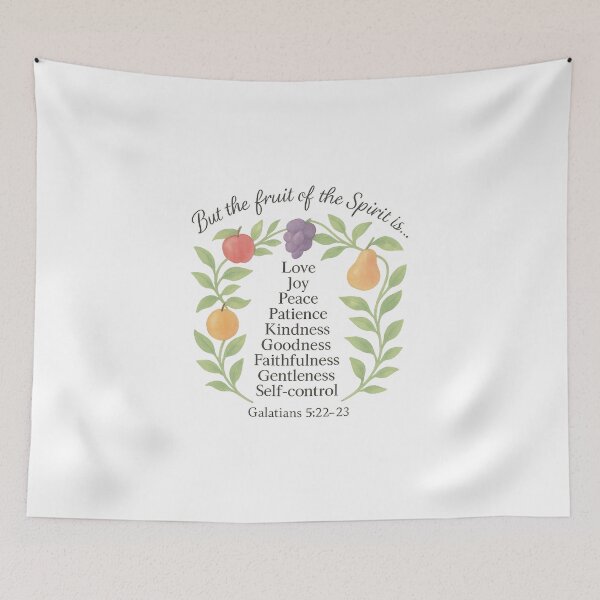 Item preview, Fruit of the Spirit – Galatians 5:22–23 Bible Verse Christian Art | Faith & Spiritual Growth Design designed and sold by SoulThread Studio.