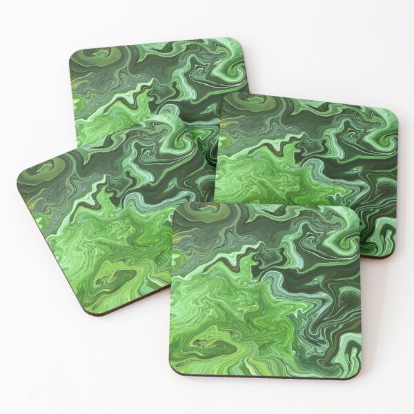 Item preview, Malachite emerald green swirls designed and sold by YATASE.