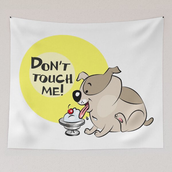 Item preview, Funny Dog Guarding His Ice Cream designed and sold by Ekaterina  Biserova.