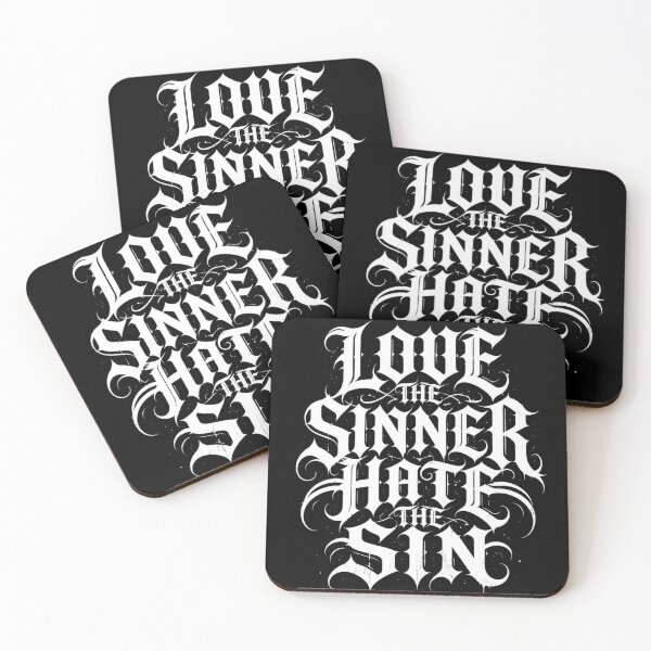 Item preview, Love The Sinner Hate The Sin Christian Tee designed and sold by PureGritFaith.