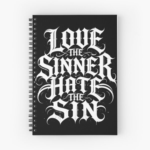 Item preview, Love The Sinner Hate The Sin Christian Tee designed and sold by PureGritFaith.