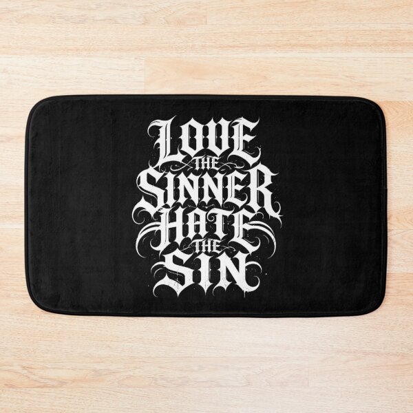 Item preview, Love The Sinner Hate The Sin Christian Tee designed and sold by PureGritFaith.