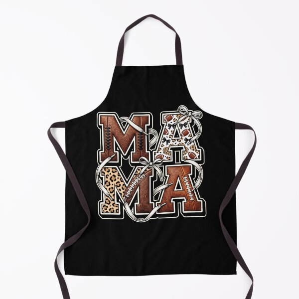 Item preview, Mama Football Leopard Bow Varsity Letter Retro Sports Mom Design designed and sold by ArcaneArtistry.