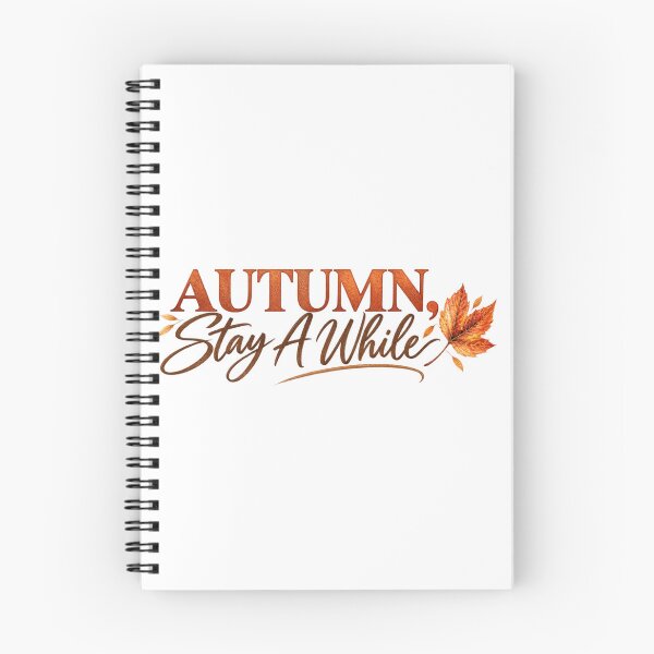 Item preview, Autumn Stay A While Cozy Fall Quote designed and sold by Sugar & Steam Studio.