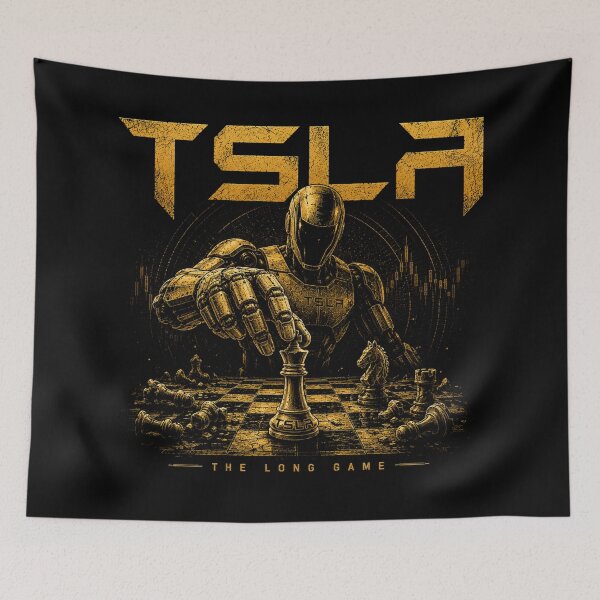 Item preview, TSLA Bull – Stock Market Investor Design designed and sold by TEEJAMBOREE.