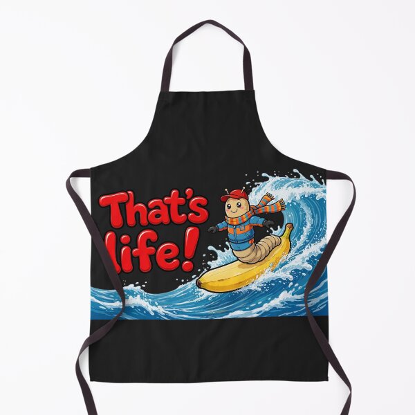 Item preview, That's Life! Surfing Worm On Banana - Funny Surf Design designed and sold by Surviving Monday Club.