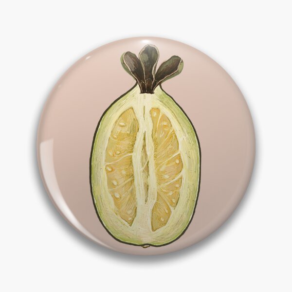 Item preview, Feijoa Fruit Botanical Illustration – Vintage Exotic Fruit Art designed and sold by AgnieshkaSiwek.