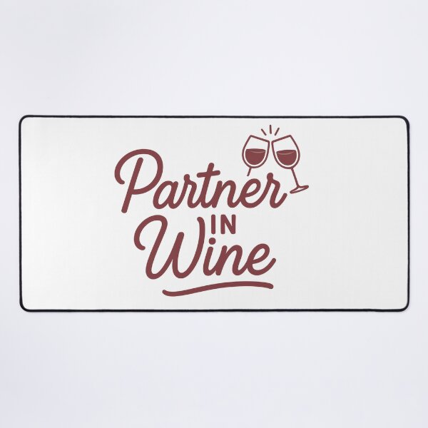 Item preview, Partner in Wine – Funny Wine Lover Quote | Cheers to Friendship & Good Times designed and sold by SoulThread Studio.