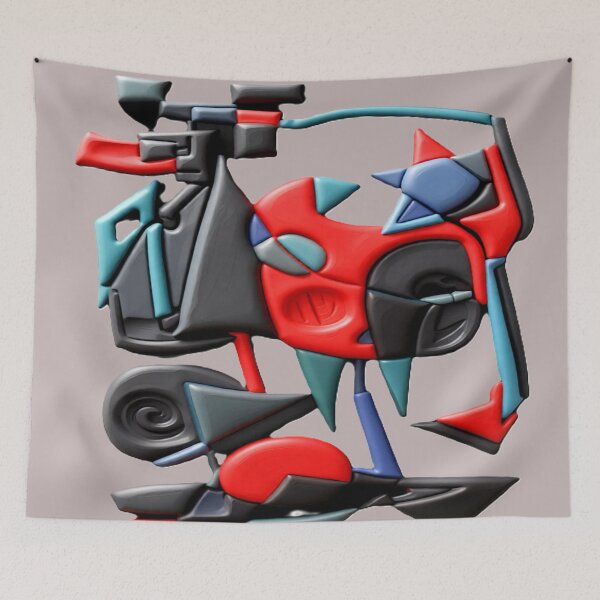 Item preview, futuristic fracture C br colorful geometric abstract design designed and sold by SmashingDeals.