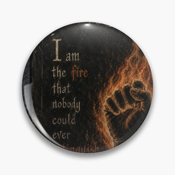 Item preview, I Am the Fire Nobody Could Ever Extinguish – Witchy Gothic Art designed and sold by GraveyardGlam.