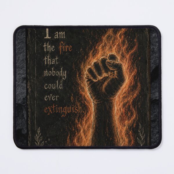Item preview, I Am the Fire Nobody Could Ever Extinguish – Witchy Gothic Art designed and sold by GraveyardGlam.