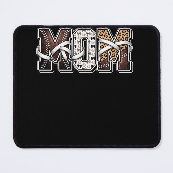 Item preview, Baseball Mom Leopard Print Bow Vintage Sports Mom Design designed and sold by ArcaneArtistry.