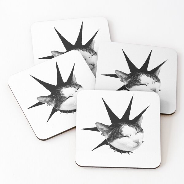 Item preview, Punk Rock Cat with Spiky Mohawk designed and sold by Art_Redbel.