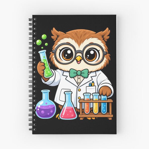 Item preview, Cute Kawaii Owl Scientist School Science designed and sold by CreationbyVona.