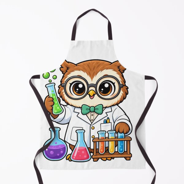 Item preview, Cute Kawaii Owl Scientist School Science designed and sold by CreationbyVona.