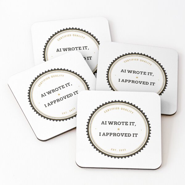 Item preview, AI Wrote It I Approved It Funny Vibe Coding Programmer Developer Gift light designed and sold by abdoali102.