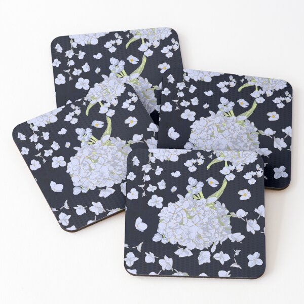 Item preview, Pattern - Hand-drawn Moody Gothic Hydrangea designed and sold by Eejee-SK.